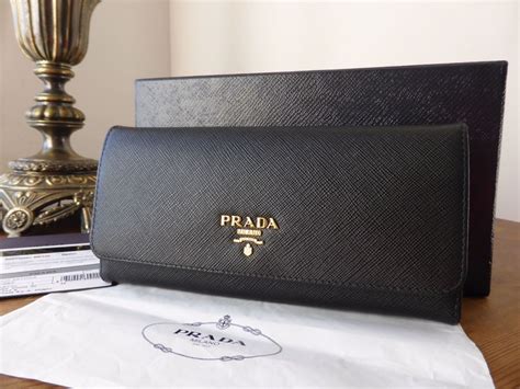 prada wallet saffiano nero|authentic prada wallet sale.